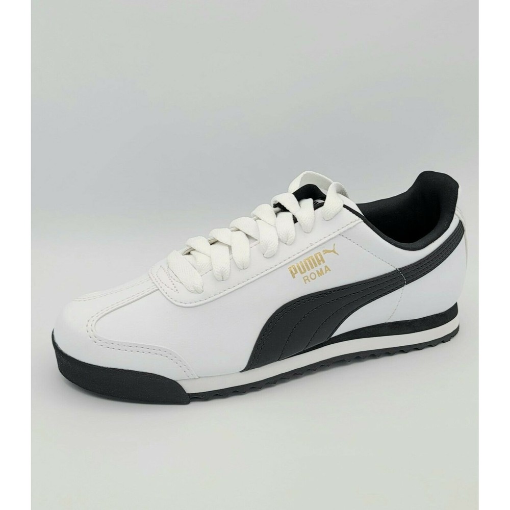 Puma Roma Basic Classic 353572-04 White Black Casual Fashion M 6.5  W 8 Shoes